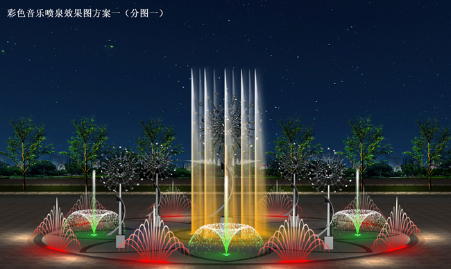 雕塑旱噴  