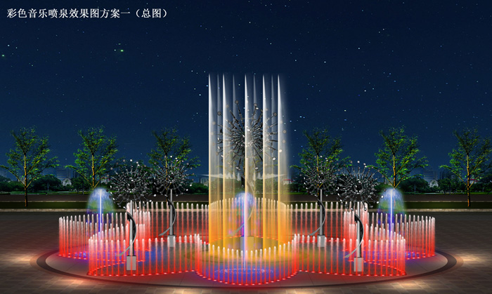 雕塑旱噴  