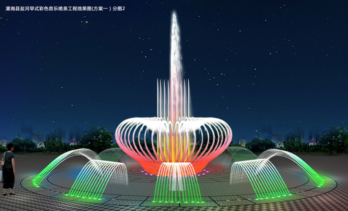 旱式噴泉  